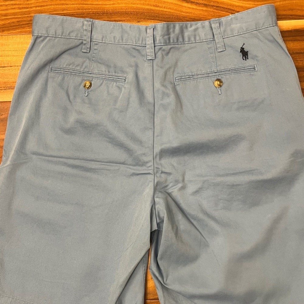 Polo Ralph Lauren Relaxed Fit Shorts Mens 33 Blue Cotton Chino Pony Logo